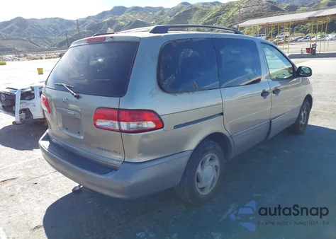2002 Toyota Sienna Xle from USA, damaged, VIN 4T3ZF13C12U427638
